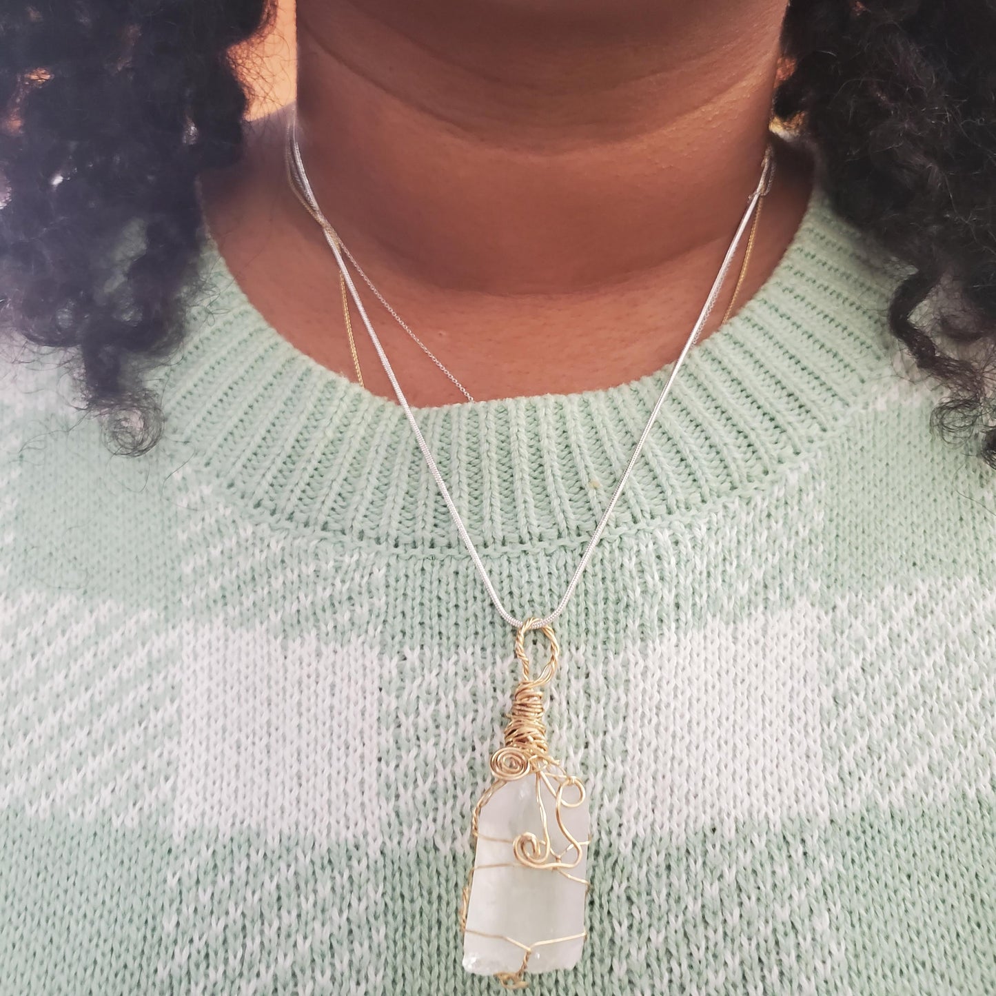 Selenite Necklace