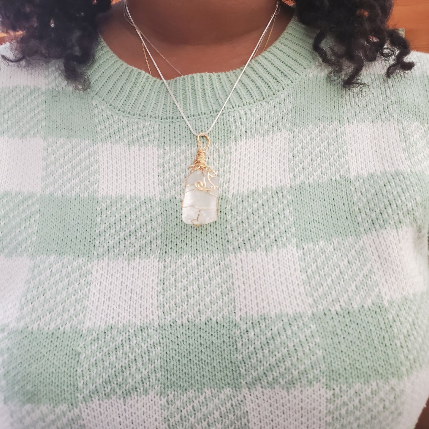 Selenite Necklace