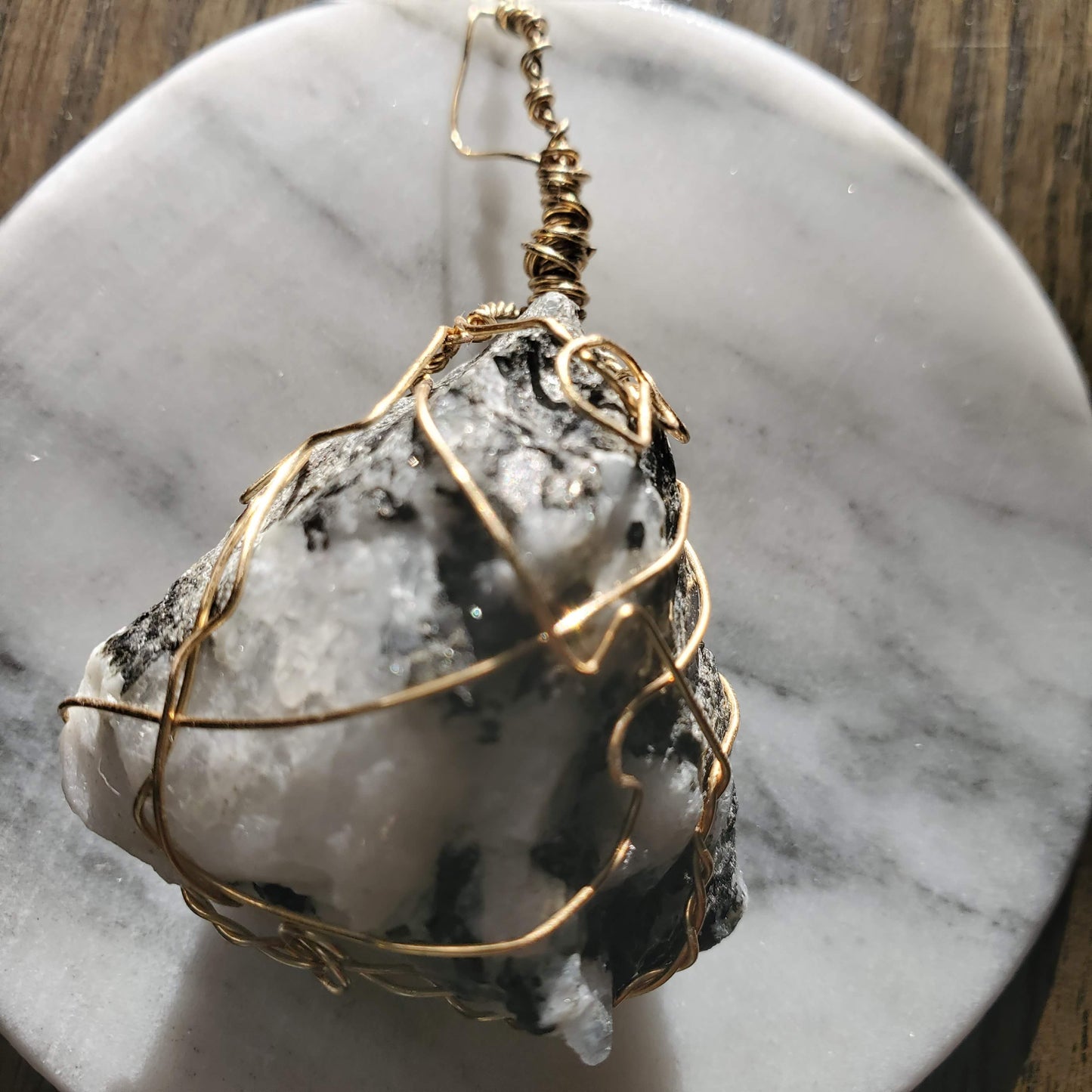 Moonstone Crystal Necklace Pendant Only