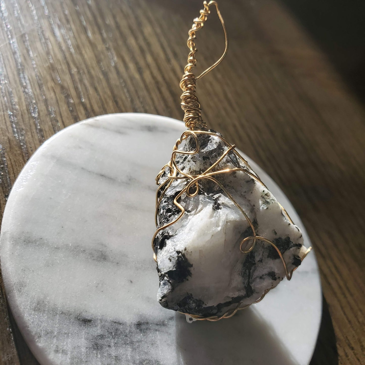 Moonstone Crystal Necklace Pendant Only