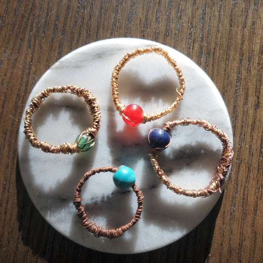 Chakra Wire Rings