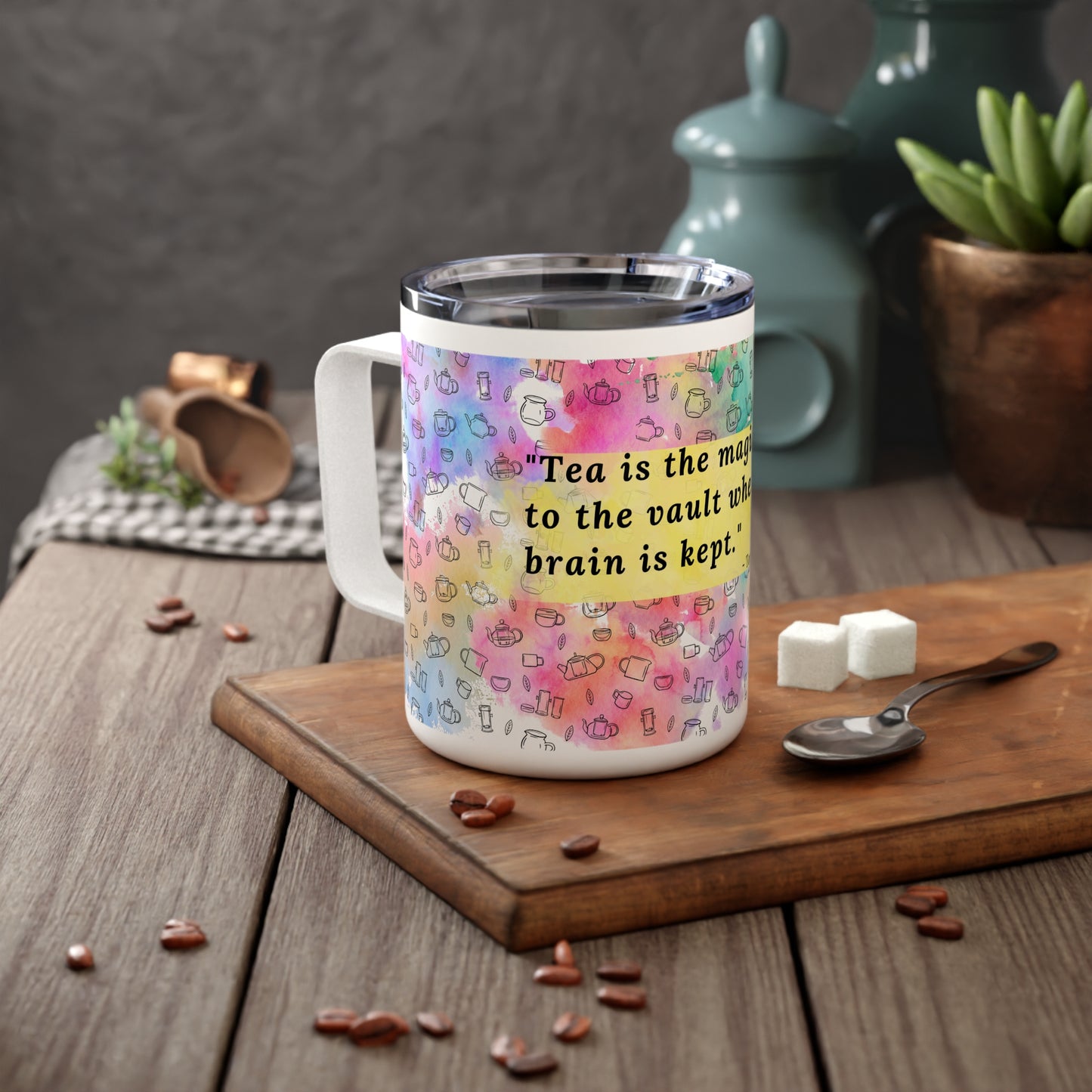 Insulated Tea Mug, 10oz
