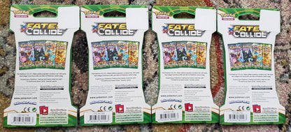 Fates Collide Sleeved Booster Pack Art Bundle [Set of 4] - Sealed Pokémon Cards