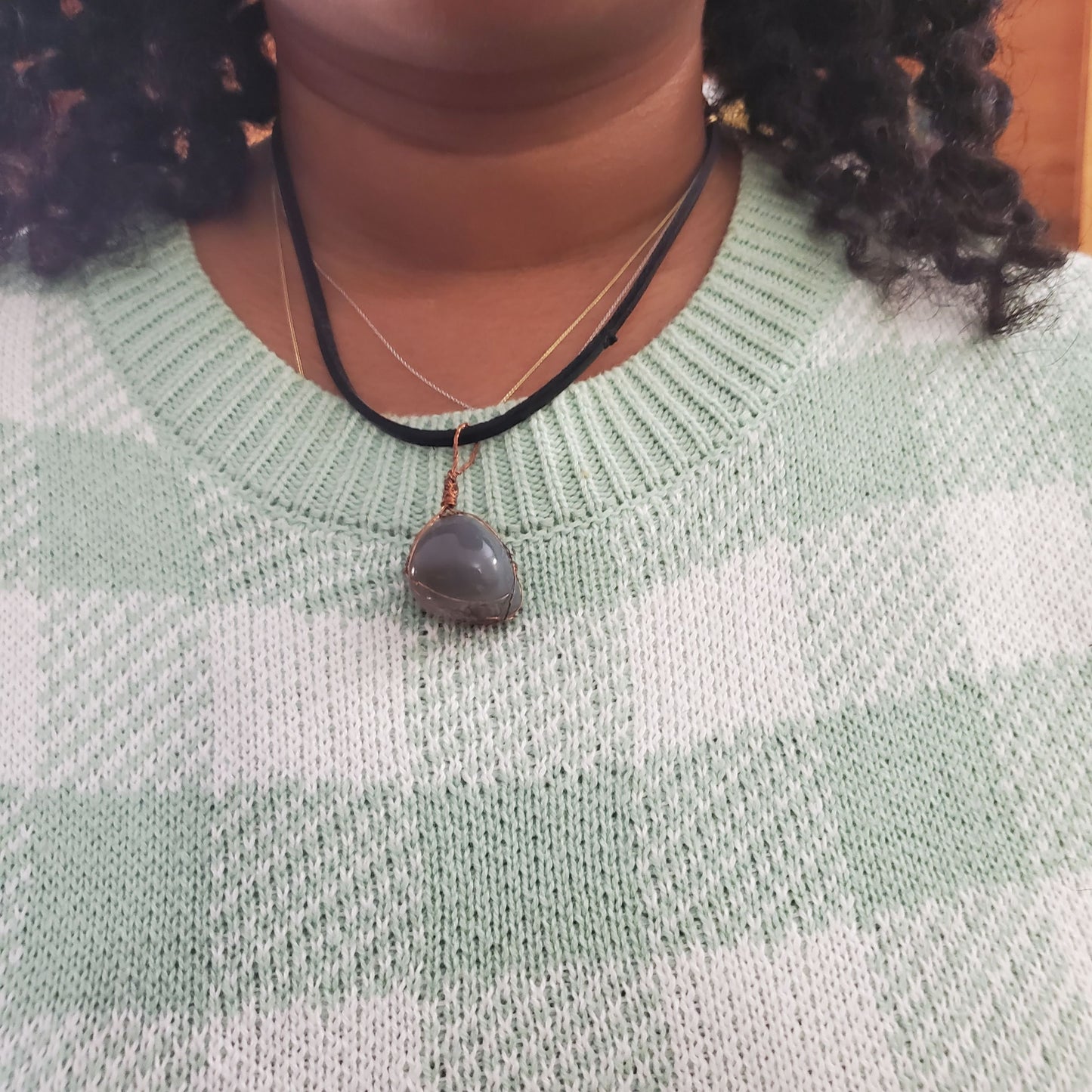 Agate Crystal Necklace