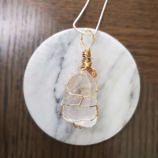 Selenite Necklace