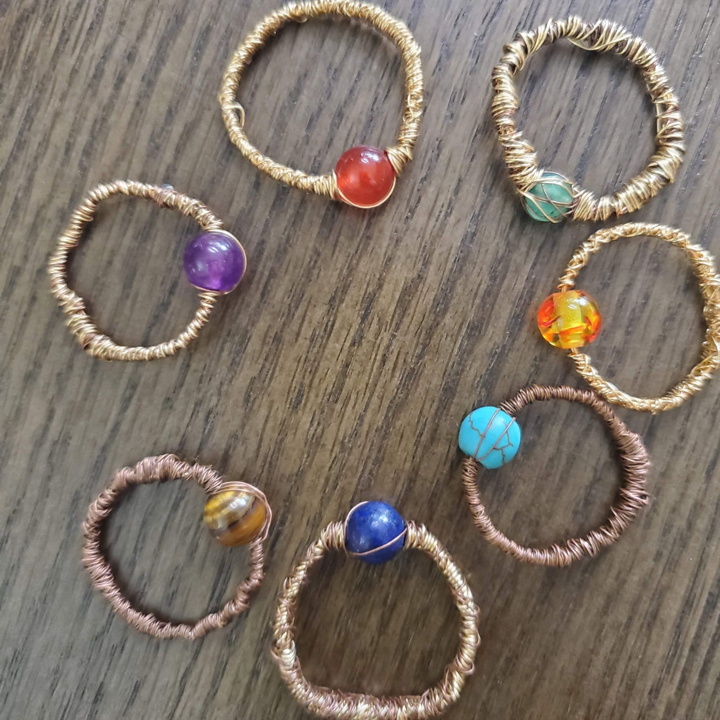 Chakra Wire Rings