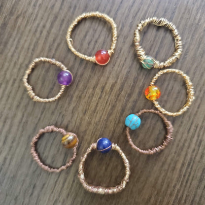 Chakra Wire Rings