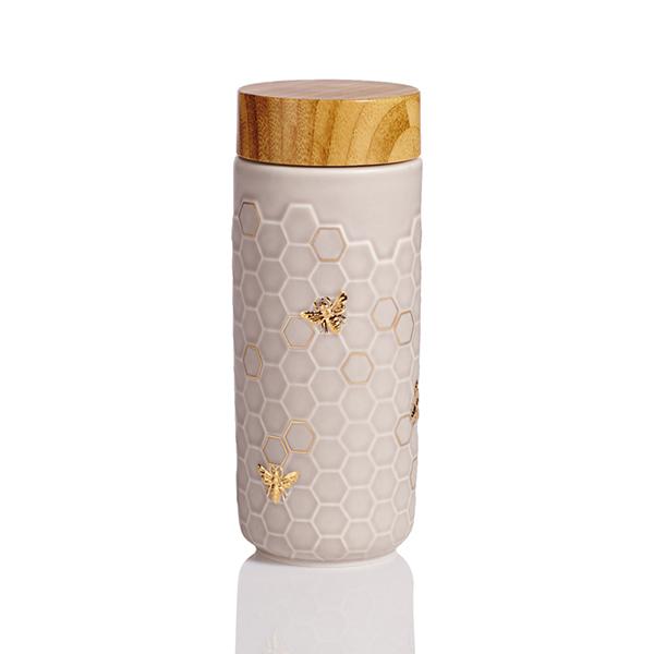 Honey Bee Ceramic Travel Mug