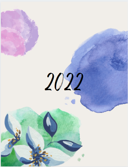 Watercolor 2022 Bullet Journal Spiral