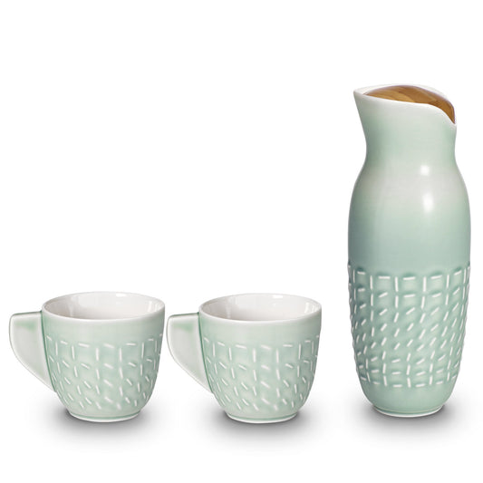 Footprint Carafe Set with Handle Cups