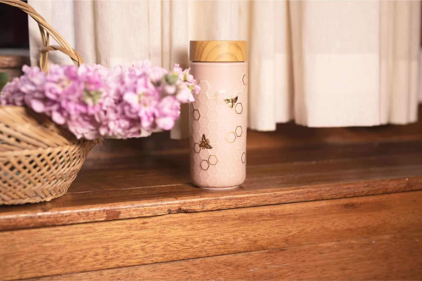 Honey Bee Ceramic Travel Mug