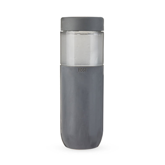 Insulated Water Bottle with Cooling Gel - Gray